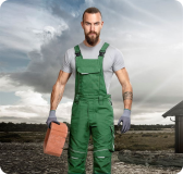 Montérkové nohavice trakové