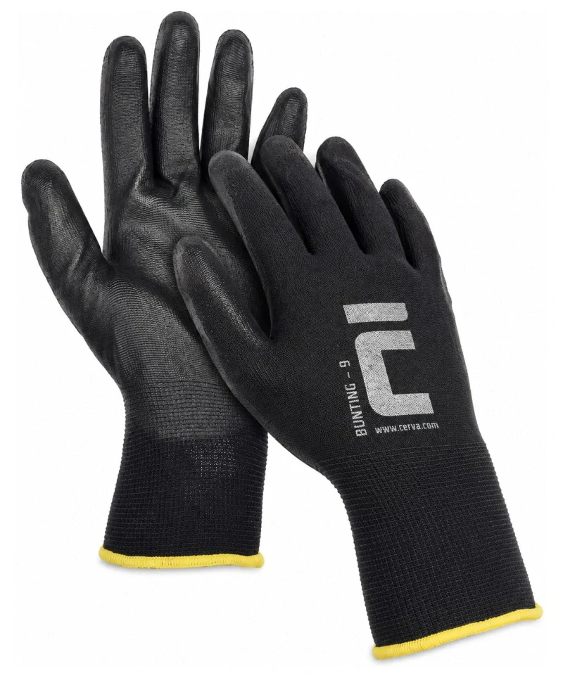 Povrstvené rukavice BUNTING BLACK Cerva