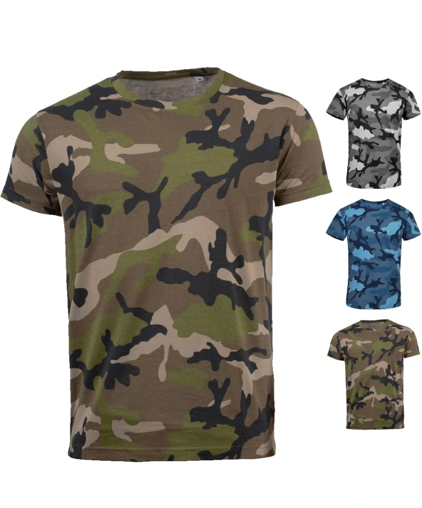 Pánske maskáčové tričko CAMO MEN Sol's