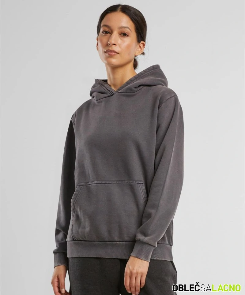 Dámska oversize mikina s kapucňou STONEWASH Build your Brand