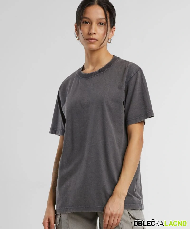 Dámské oversize tričko z ťažkej bavlny STONEWASH Build your Brand