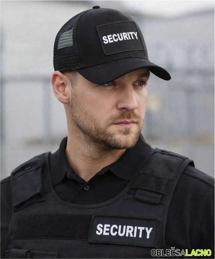 Šiltovka s nášivkou a sieťkou SECURITY