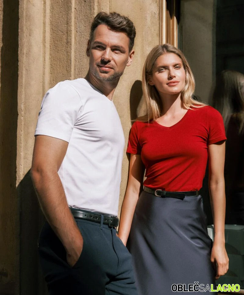 DOPREDAJ Pánske tričko ACTION V-NECK Malfini Premium®