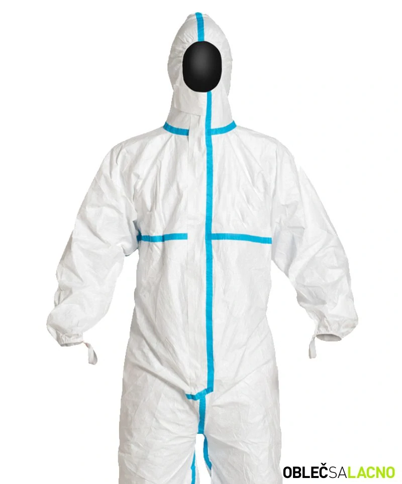 Jednorazový oblek Tyvek 600 Plus, bielo-modrý