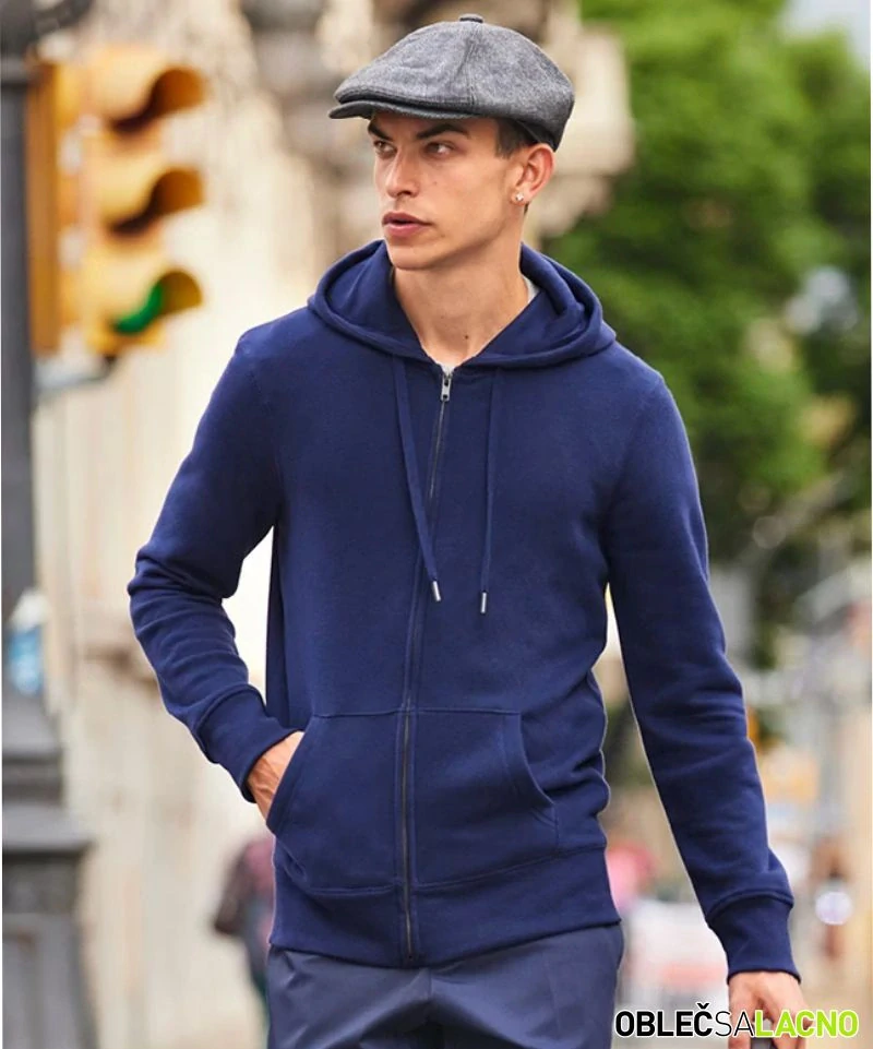 Pánska mikina s kapucňou KING ZIPPED HOOD B&C