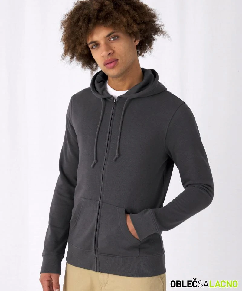 Pánska mikina s kapucňou INSPIRE ZIPPED HOOD B&C