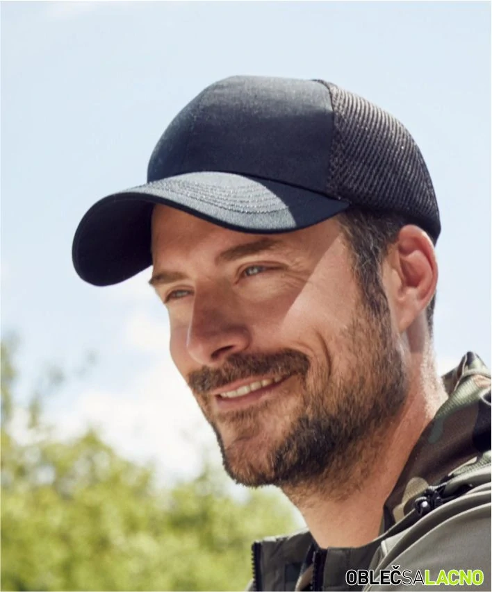 6 panelová šiltovka zo vzdušnej sieťoviny MB6216 Daiber