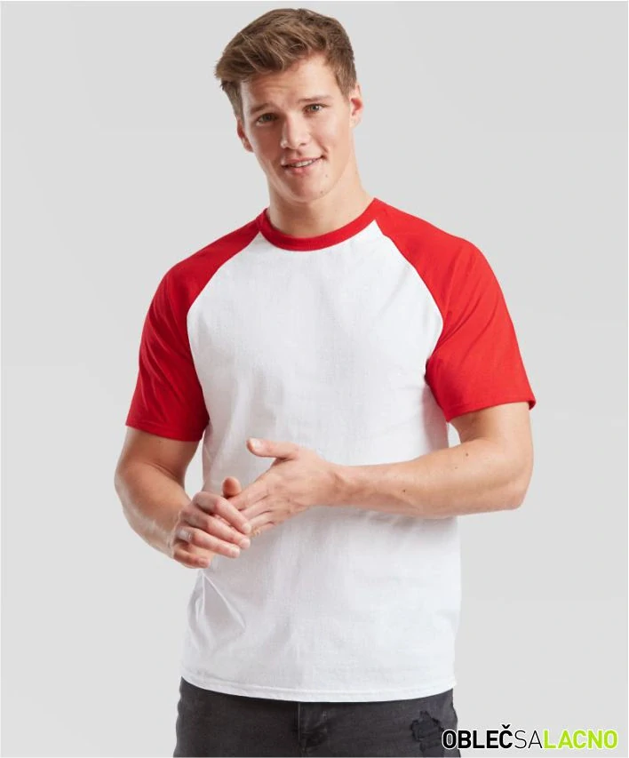 Pánske raglánové tričko BASEBALL T Fruit of the Loom