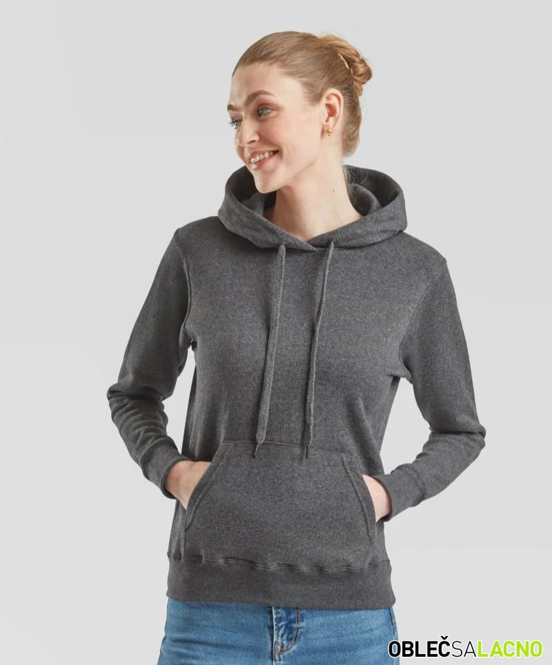 Dámska mikina s kapucňou CLASSIC LADY-FIT HOODED SWEAT Fruit of the Loom
