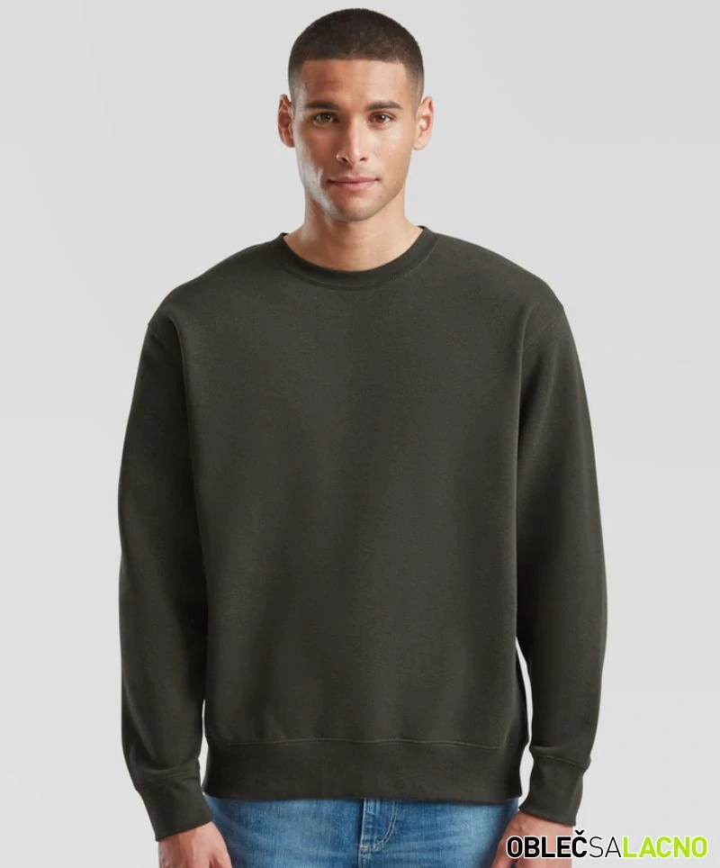 Pánska mikina PREMIUM SET-IN SWEAT Fruit of the Loom