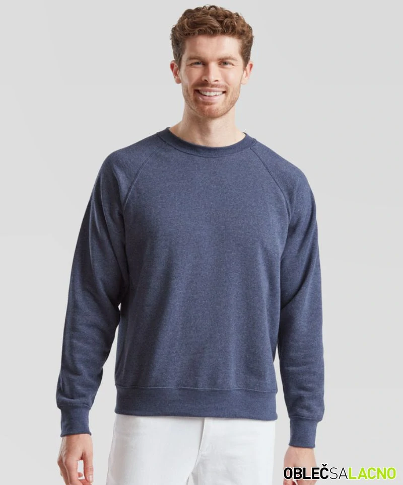 Pánska raglánová mikina CLASSIC RAGLAN SWEAT Fruit of the Loom