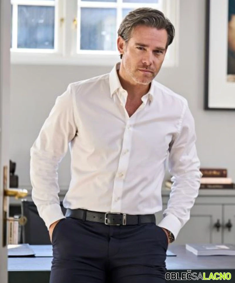 Luxusná elastická košeľa s dlhým rukávom Tee Jays