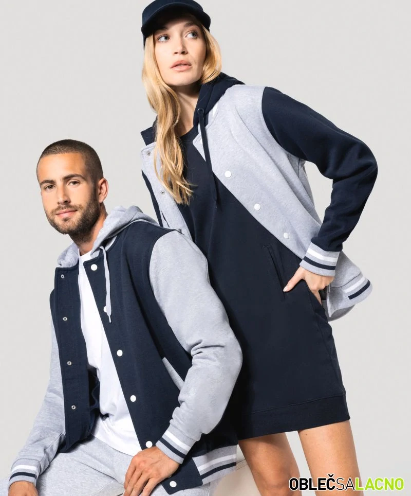 Unisex univerzitná bunda s kapucňou TEDDY Kariban