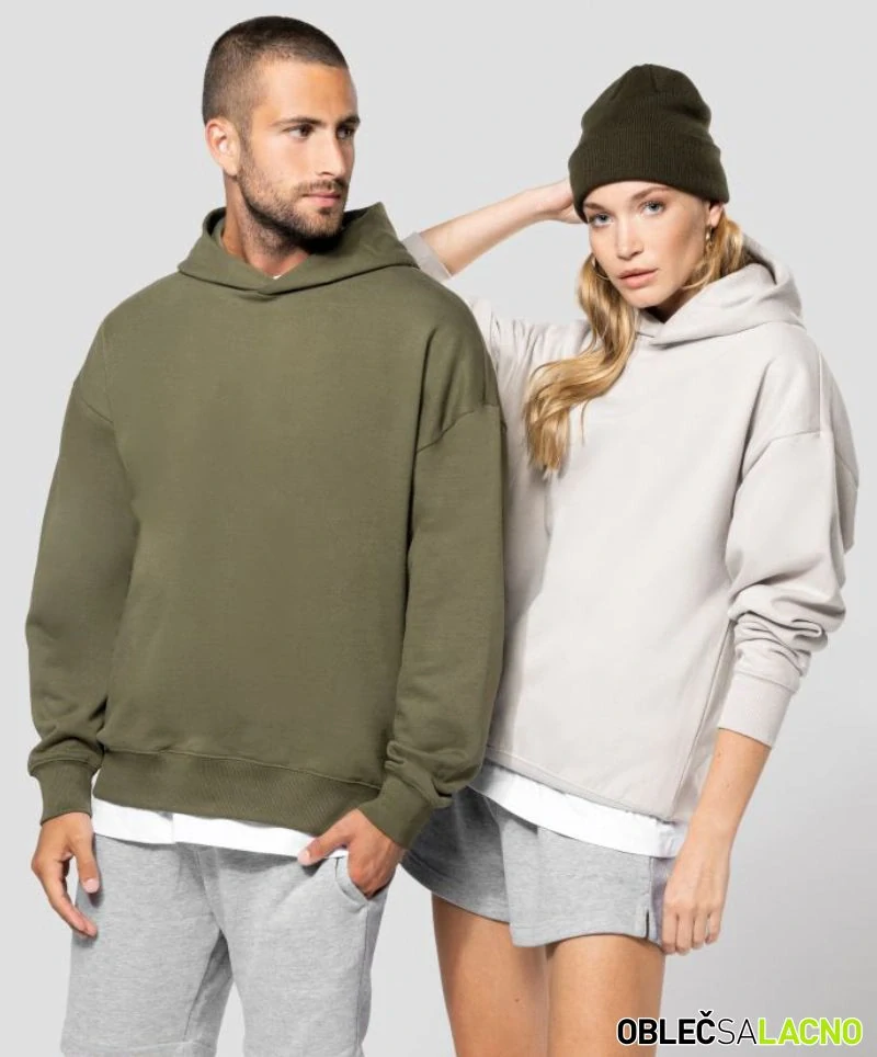 Unisex oversize mikina s kapucňou K4018 Kariban