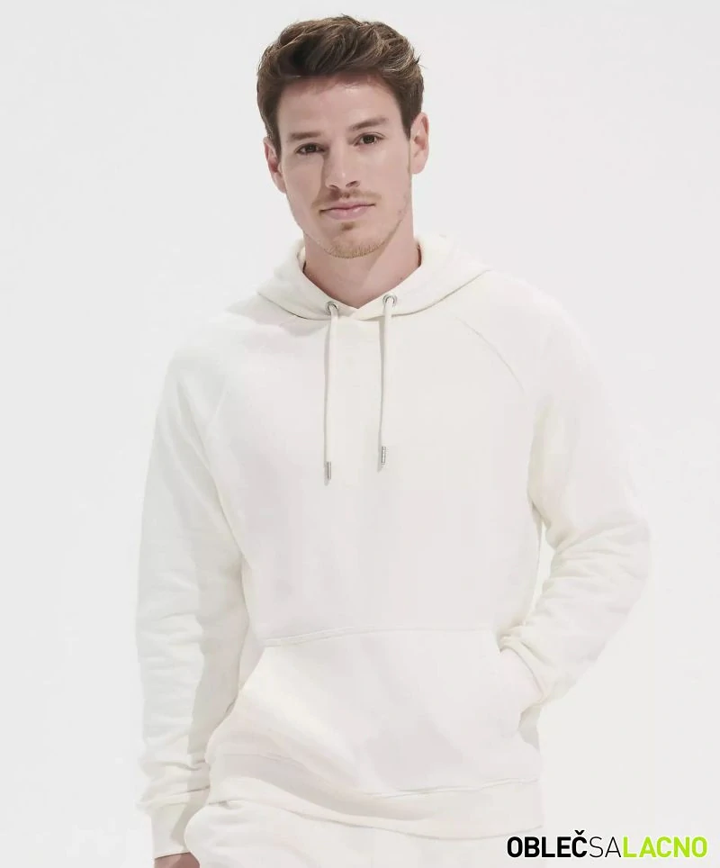 Unisex bio raglánová mikina s kapucňou STELLAR Sol's