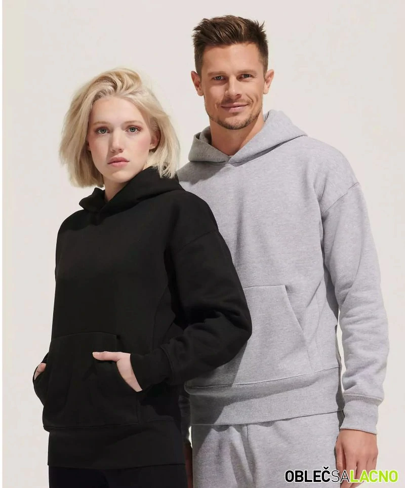 Unisex oversize mikina s kapucňou z ťažkej bavlny ORIGIN Sol's