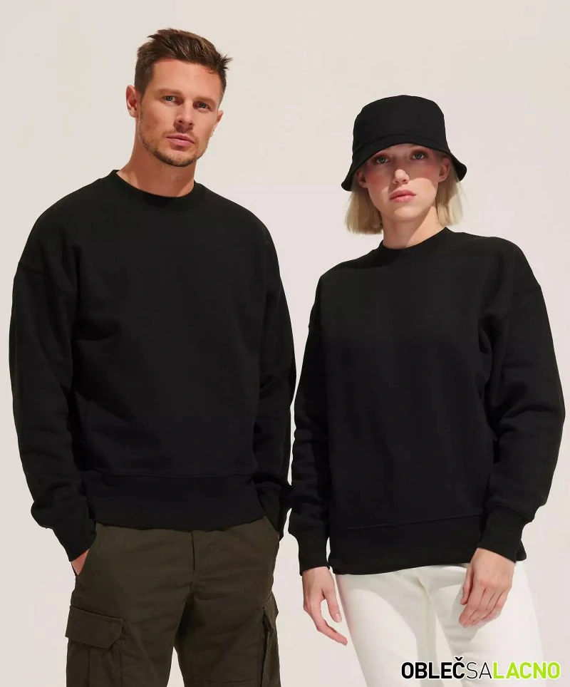 Unisex oversize mikina z ťažkej bavlny AUTHENTIC Sol's