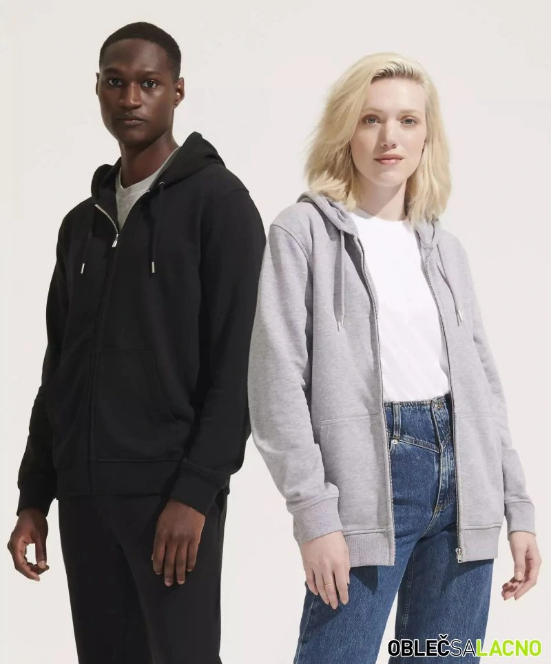 Unisex mikina s kapucňou z ťažkej bavlny CALIPSO Sol's 