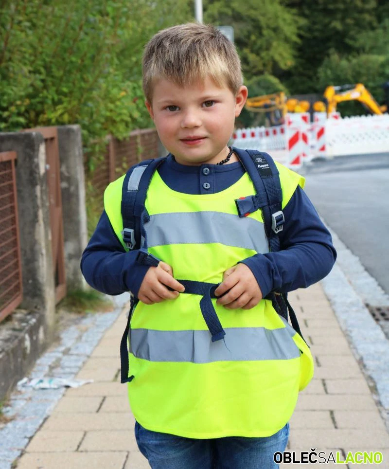 Detské pončo s vysokou viditeľnosťou AMIGO Korntex
