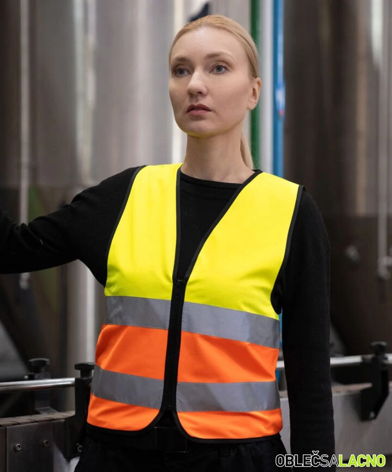 Bezpečnostná vesta so zipsom COLOGNE RX217 Korntex