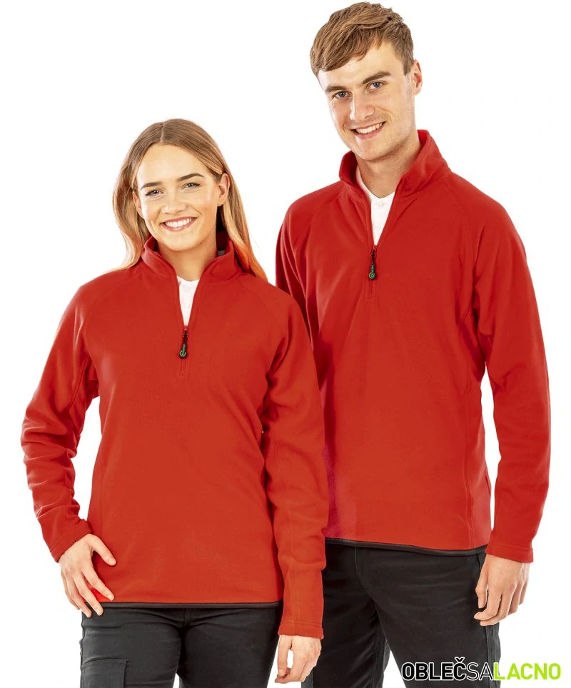 Unisex mikrofleecová mikina s 1/4 zipsom R905X Result