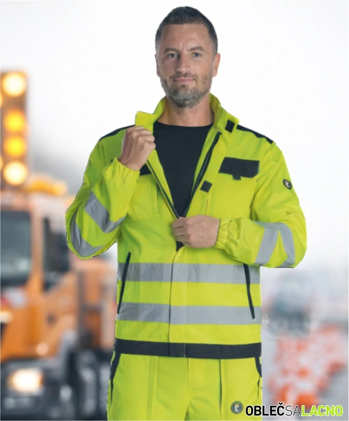 Reflexná montérková bunda MAX NEO HV Cerva