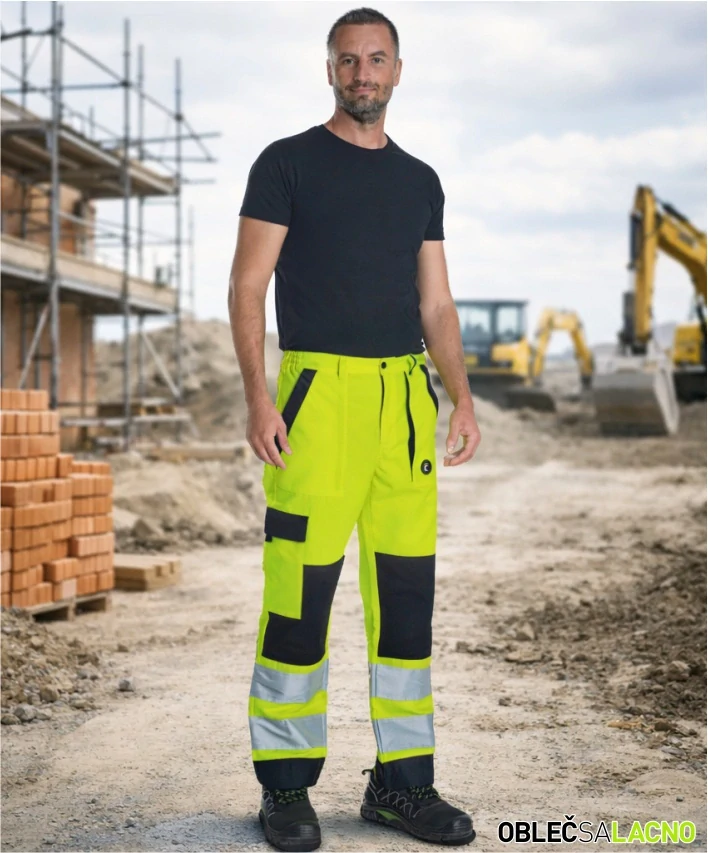 Reflexné montérkové nohavice MAX NEO HV Cerva