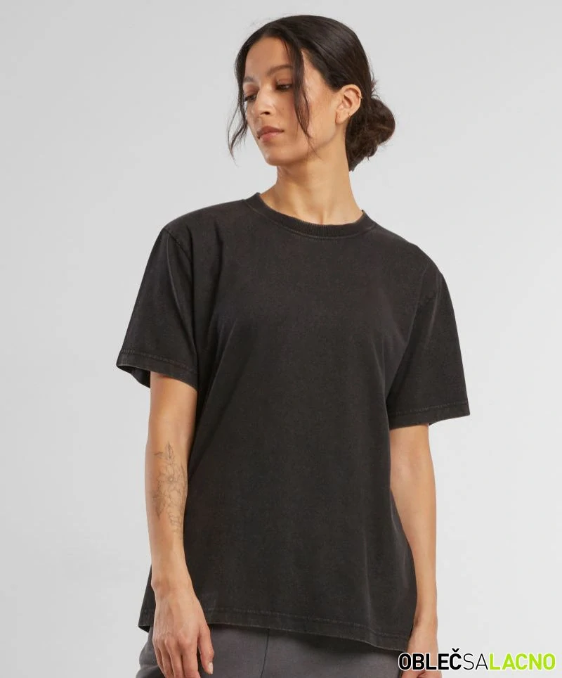 Dámské oversize tričko z ťažkej bavlny STONEWASH Build your Brand