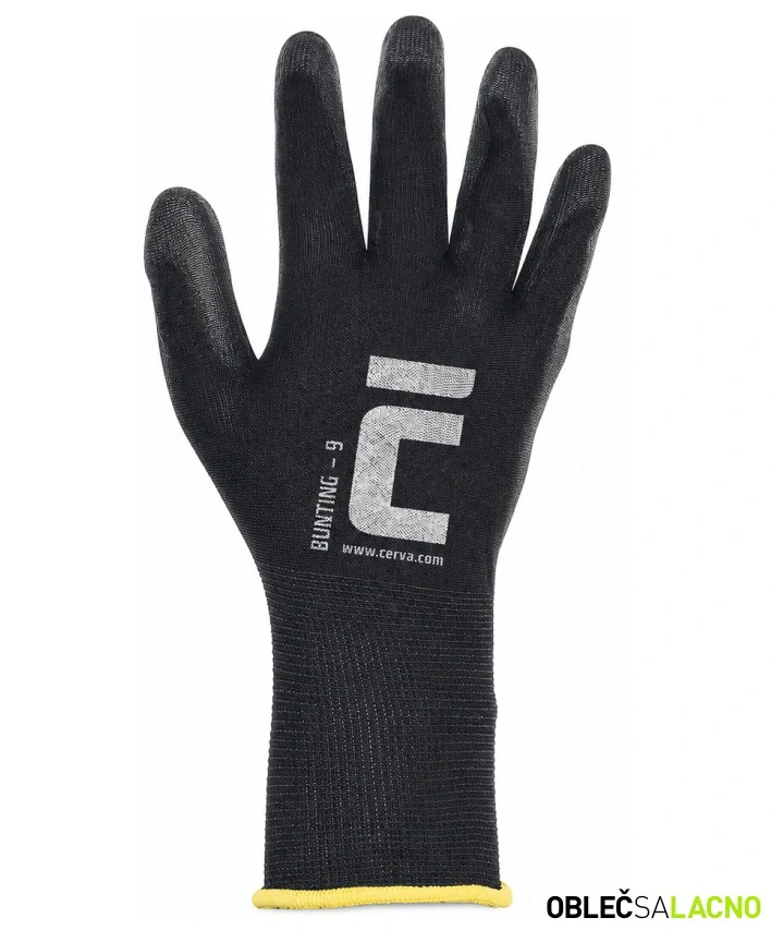 Povrstvené rukavice BUNTING BLACK Cerva
