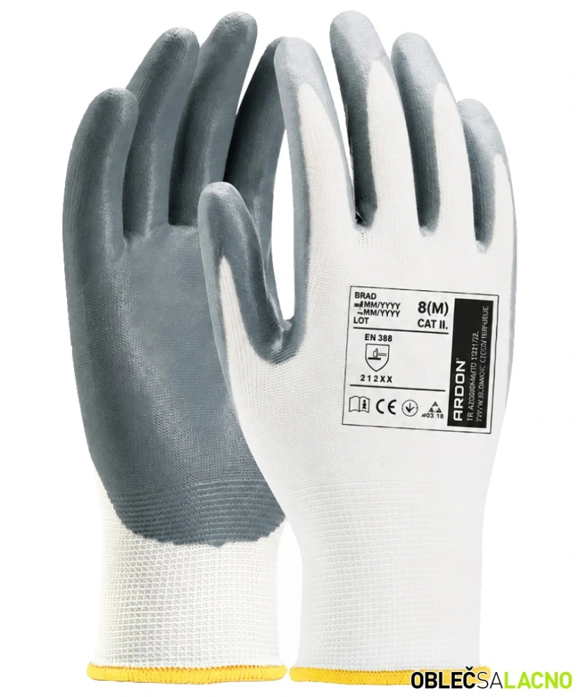 Máčané nitrilové rukavice SAFETY/BRAD Ardon®