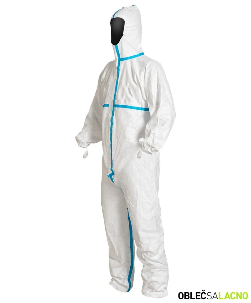 Jednorazový oblek Tyvek 600 Plus, bielo-modrý