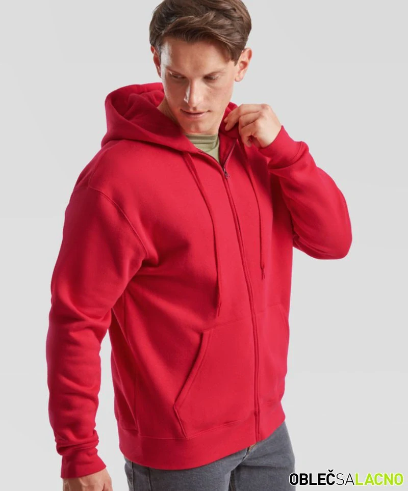 Pánska mikina s kapucňou PREMIUM HOODED SWEAT JACKET Fruit of the Loom