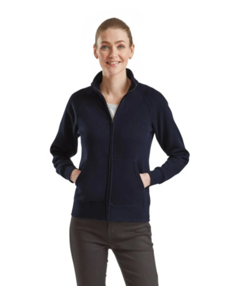 Dámska mikina PREMIUM LADY-FIT SWEAT JACKET Fruit of the Loom