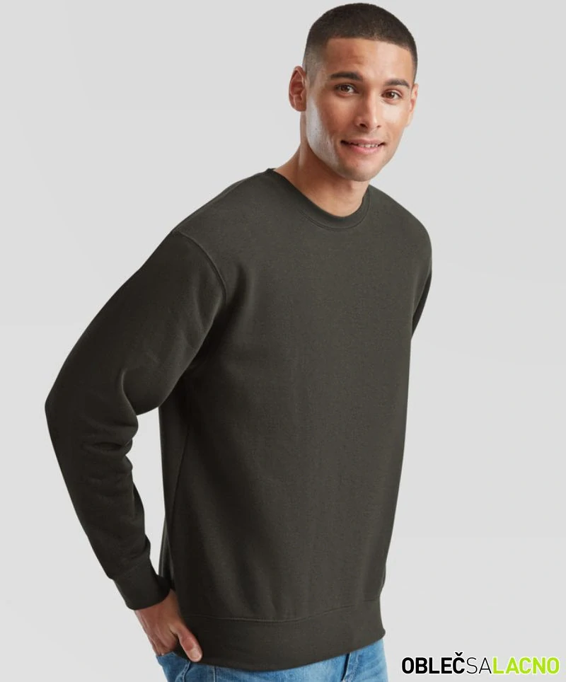 Pánska mikina PREMIUM SET-IN SWEAT Fruit of the Loom