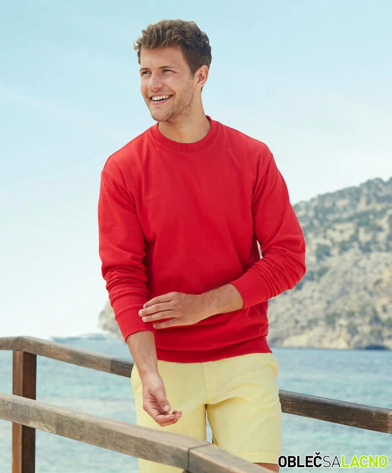 Pánska mikina LIGHTWEIGHT SET-IN SWEAT Fruit of the Loom
