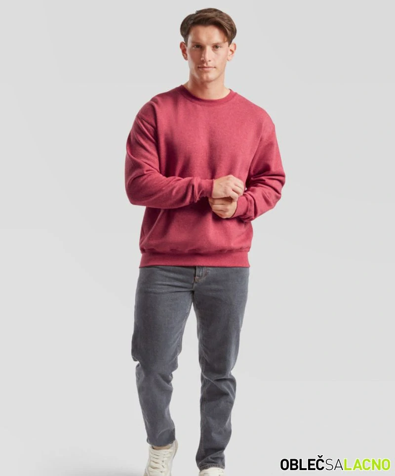 Pánska mikina CLASSIC SET-IN SWEAT Fruit of the Loom