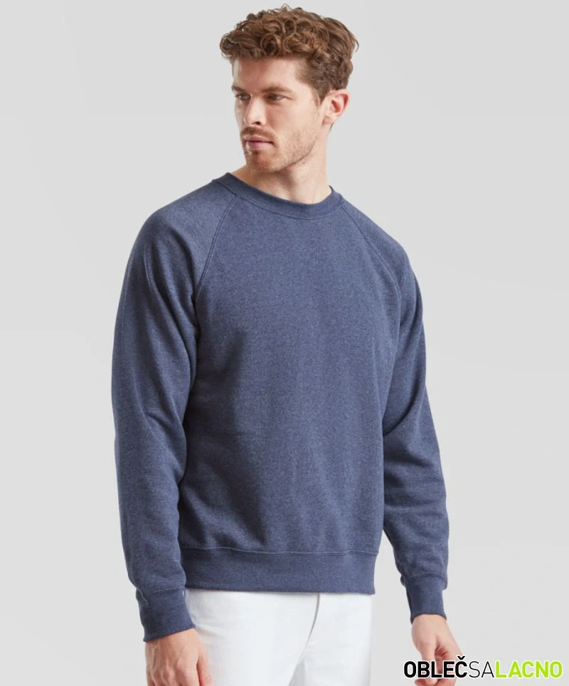 Pánska raglánová mikina CLASSIC RAGLAN SWEAT Fruit of the Loom