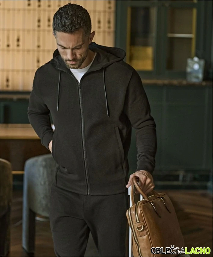 Pánska mikina interlock s kapucňou 5508 Tee Jays