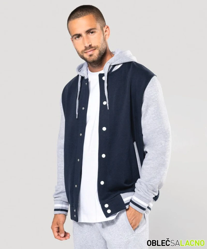 Unisex univerzitná bunda s kapucňou TEDDY Kariban