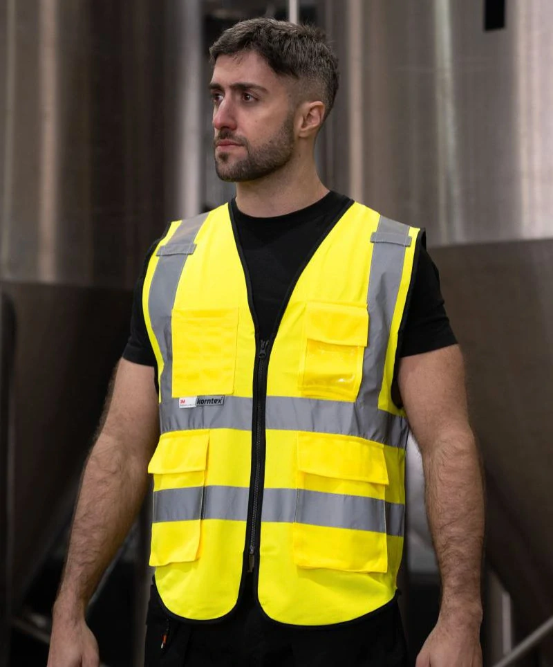 Hi-Vis prémiová multifunkčná vesta MUNICH KXPMF Korntex