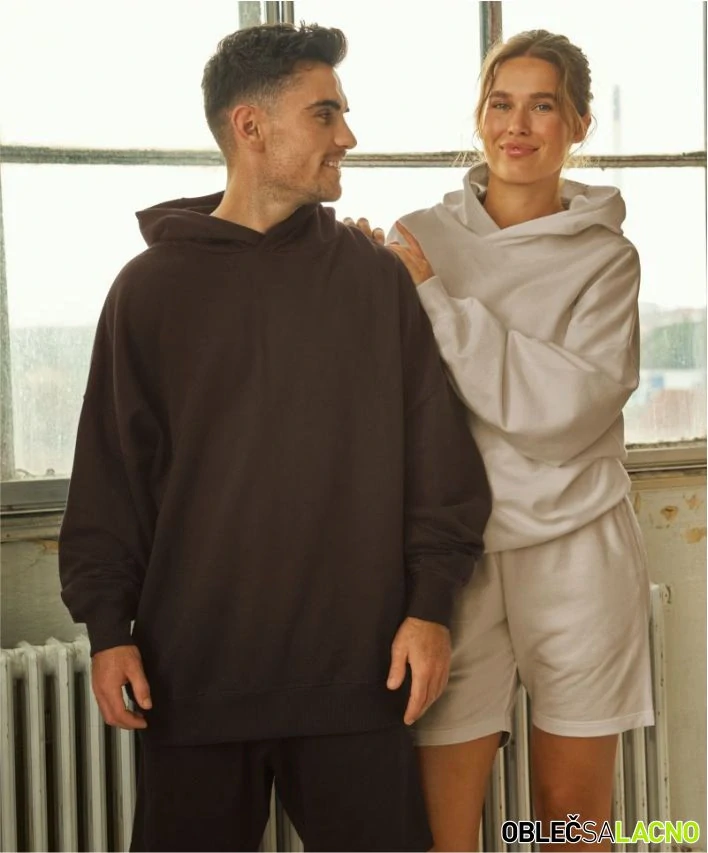 Unisex oversize mikina s kapucňou bio IC TIGER Neutral
