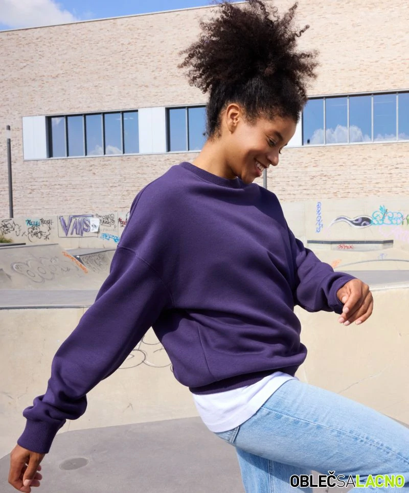 Unisex oversize mikina z bio bavlny 8042 Daiber