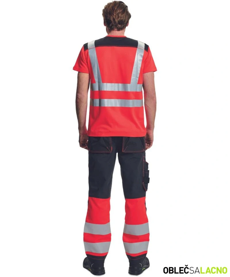 Reflexné polobavlnené tričko KNOXFIELD HVPS Cerva