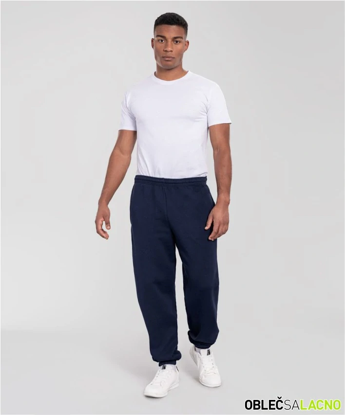 Unisex tepláky z ťažkej bavlny ICONIC PREMIUM ELASTICATED CUFF JOG PANTS Fruit of the Loom
