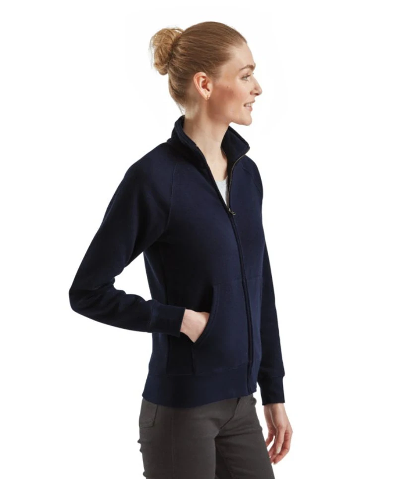 Dámska mikina PREMIUM LADY-FIT SWEAT JACKET Fruit of the Loom