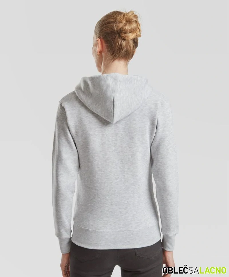 Dámska mikina s kapucňou PREMIUM LADY-FIT HOODED JACKET Fruit of the Loom