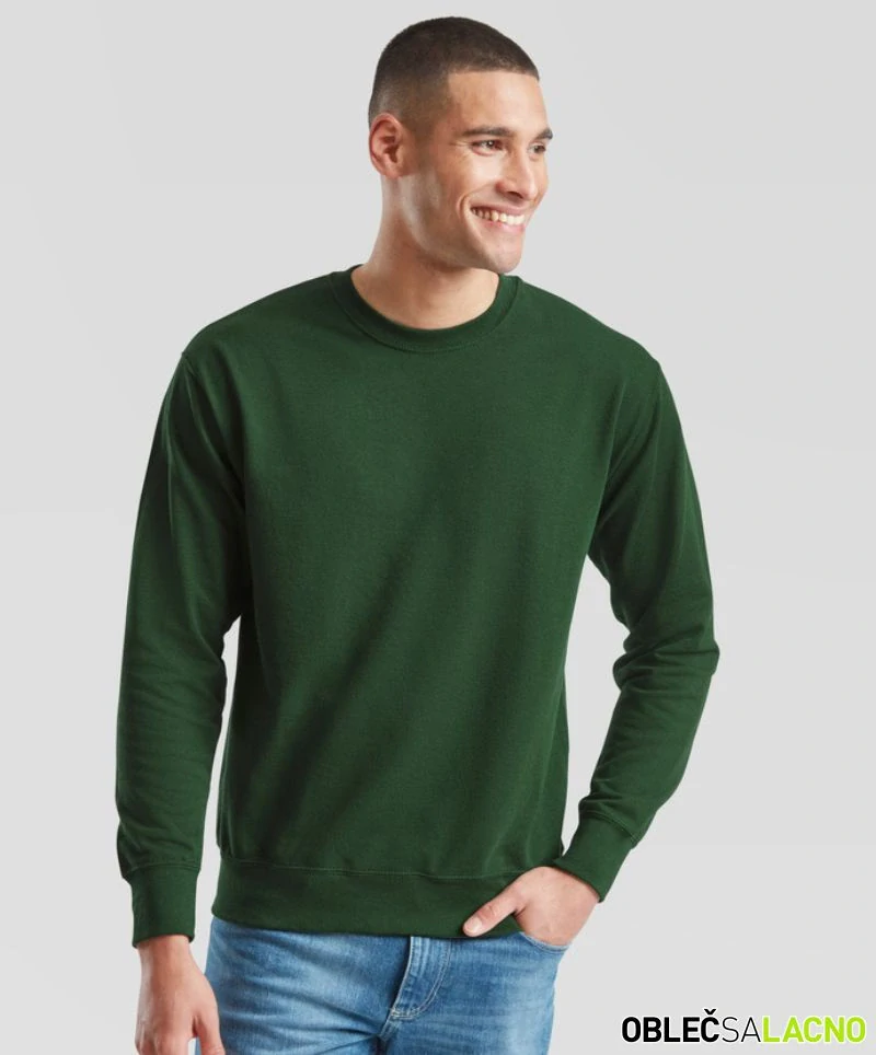 Pánska mikina LIGHTWEIGHT SET-IN SWEAT Fruit of the Loom
