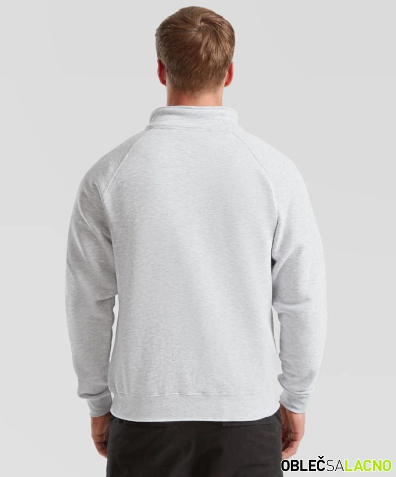 Pánska raglánová mikina PREMIUM SWEAT JACKET Fruit of the Loom