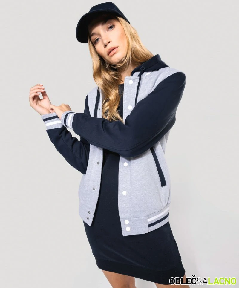 Unisex univerzitná bunda s kapucňou TEDDY Kariban
