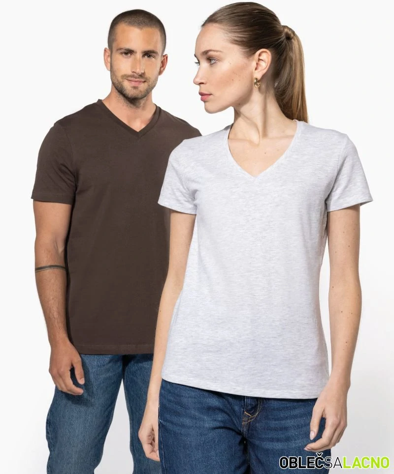 Pánske tričko s výstrihom do V K357 Kariban